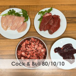 Cock & Bull 80/10/10 Raw 1kg - Box of 12