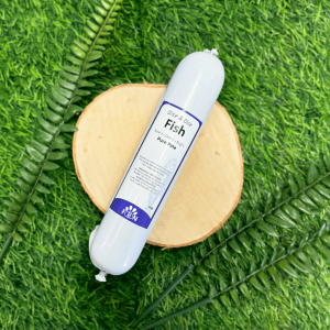 Natural grain free training pate for dogs made from a mix of fish