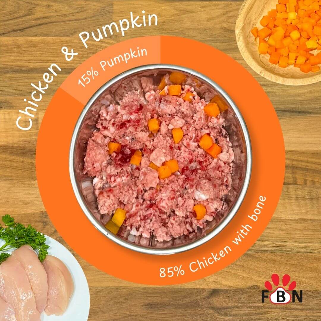 Chicken & Pumpkin Raw 1kg - Box of 12 - Image 2