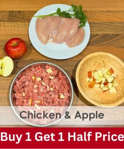 Chicken & Apple Raw 1kg - 2x Boxes of 12