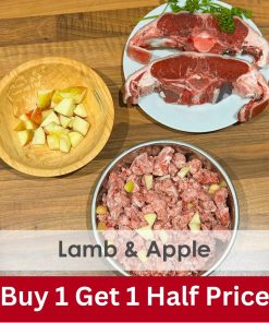 Lamb & Apple Mince Raw 1kg - 2x Boxes of 12