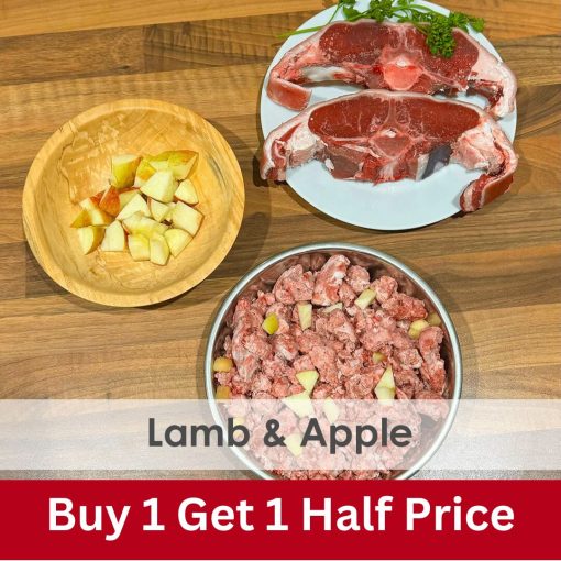 Lamb & Apple Mince Raw 1kg - 2x Boxes of 12