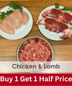 Chicken & Lamb Raw 1kg - 2x Boxes of 12