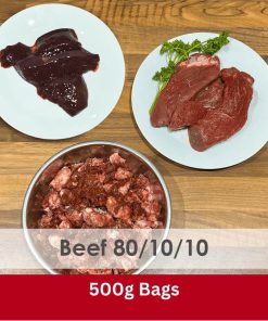 Beef 80/10/10 Raw 500g - Box of 24