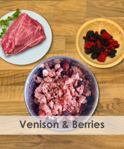 Venison & Berries (Boneless) Raw 1kg Bag - Box of 12