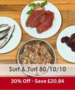 Surf & Turf 80/10/10 Raw 1kg - Box of 12