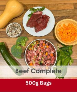 Beef Complete Raw 500g Bag - Box of 24