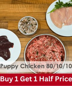 Puppy Chicken 80/10/10 Raw 1kg - 2x Boxes of 12