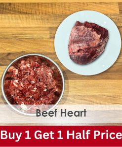 Beef Heart Mince (Boneless) Raw 1kg - 2x Boxes of 12