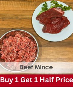 Beef Mince (Boneless) Raw 1kg - 2x Boxes of 12