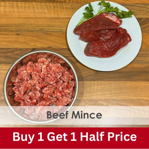 Beef Mince (Boneless) Raw 1kg - 2x Boxes of 12