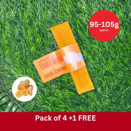 Yaki Snak Medium Turmeric - 90g -105g (3oz) Pack of 4 + 1 FREE